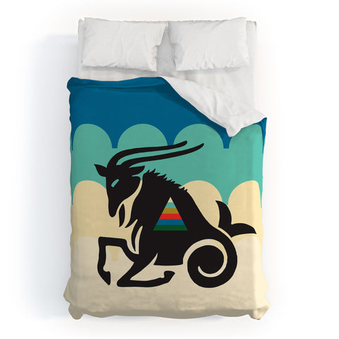 Holli Zollinger ZODIAC CAPRICORN Duvet Cover
