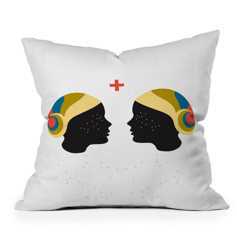 Holli Zollinger ZODIAC GEMINI Outdoor Throw Pillow