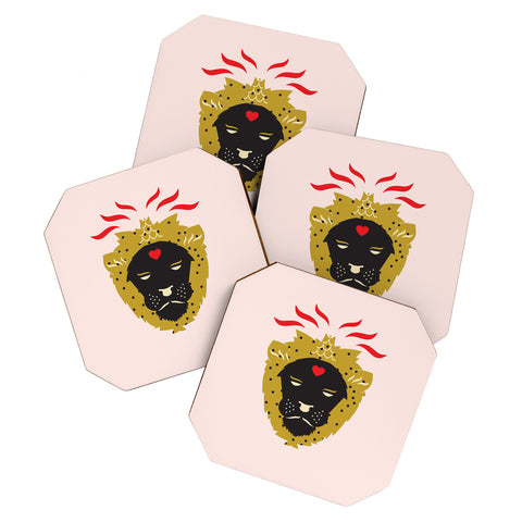 Holli Zollinger ZODIAC LEO Coaster Set