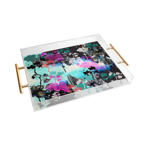 Holly Sharpe Black Orchid Acrylic Tray