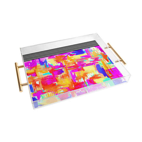 Holly Sharpe Colorful Chaos 1 Acrylic Tray
