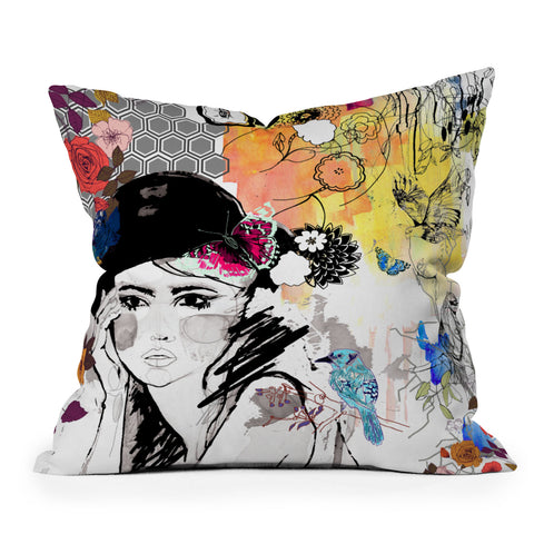 Holly Sharpe Dreamer Outdoor Throw Pillow