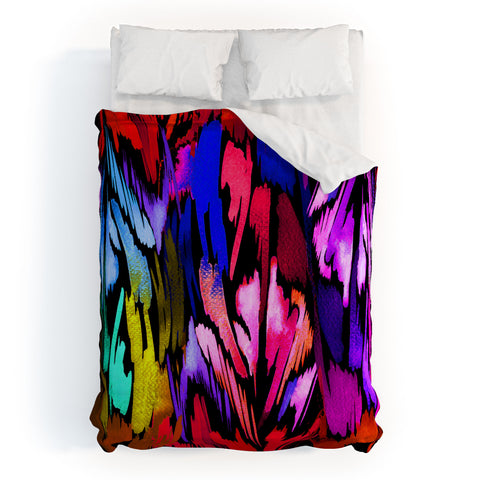 Holly Sharpe Feather Rainbow Duvet Cover
