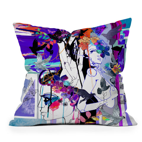 Holly Sharpe Fever Outdoor Throw Pillow