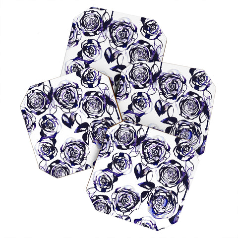 Holly Sharpe Inky Roses Coaster Set