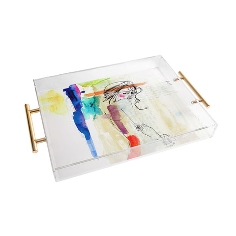 Holly Sharpe Rainbow Acrylic Tray