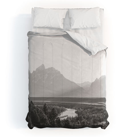In This Instance Photography Grand Tetons Snake River Sunset Comforter
