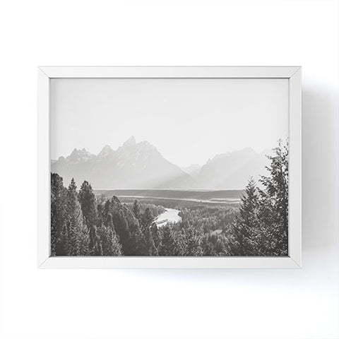 In This Instance Photography Grand Tetons Snake River Sunset Framed Mini Art Print