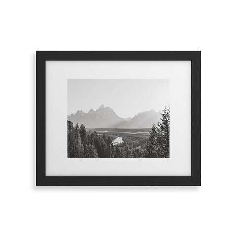 In This Instance Photography Grand Tetons Snake River Sunset Framed Art Print