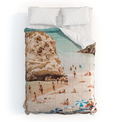 Ingrid Beddoes Aerial Beach Print Ocean Comforter