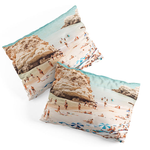 Ingrid Beddoes Aerial Beach Print Ocean Pillow Shams