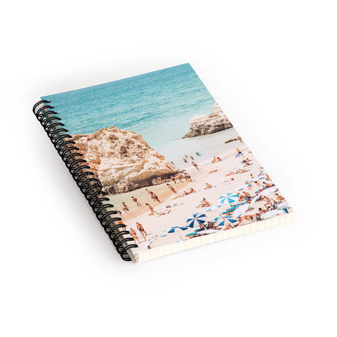 Ingrid Beddoes Aerial Beach Print Ocean Spiral Notebook