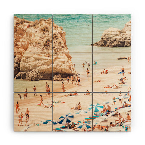 Ingrid Beddoes Aerial Beach Print Ocean Wood Wall Mural