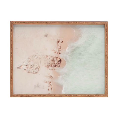 Ingrid Beddoes Aerial Mint Green Ocean Paste Rectangular Tray