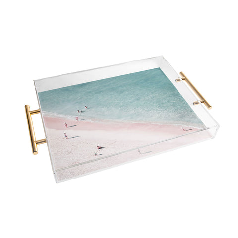 Ingrid Beddoes beach family love Acrylic Tray