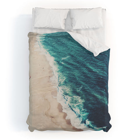 Ingrid Beddoes Beach Nazare Duvet Cover