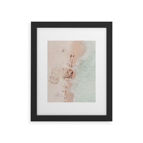 Ingrid Beddoes Beach Pink Champagne Framed Art Print