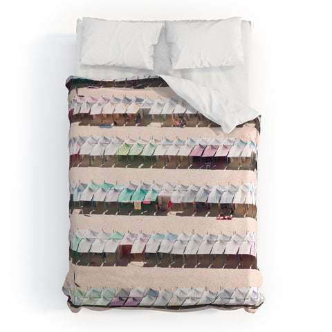 Ingrid Beddoes beach summer Duvet Cover