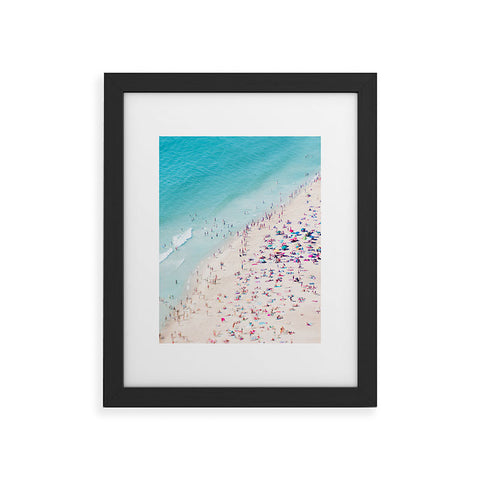 Ingrid Beddoes beach summer fun Framed Art Print