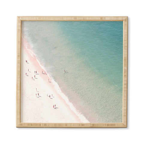 Ingrid Beddoes beach summer of love Framed Wall Art