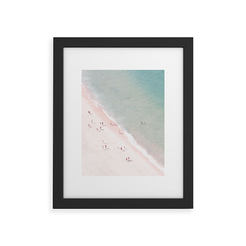 Ingrid Beddoes beach summer of love Framed Art Print