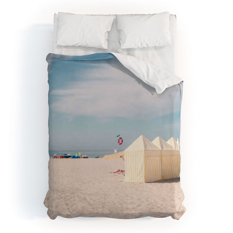 Ingrid Beddoes Beach Summer Vibes ocean Duvet Cover