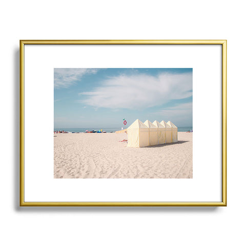 Ingrid Beddoes Beach Summer Vibes ocean Metal Framed Art Print