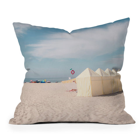 Ingrid Beddoes Beach Summer Vibes ocean Throw Pillow