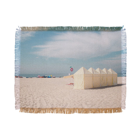 Ingrid Beddoes Beach Summer Vibes ocean Throw Blanket