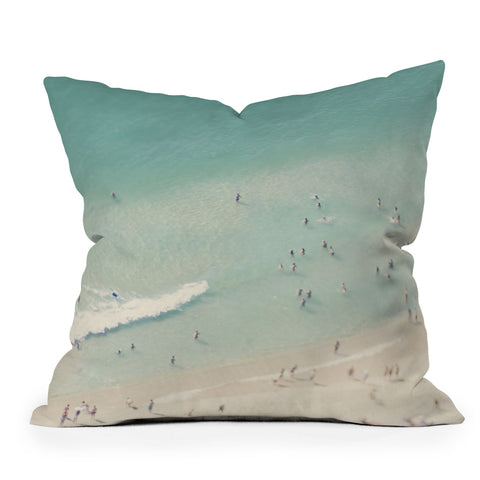 Ingrid Beddoes Beach Summer Waves Outdoor Throw Pillow
