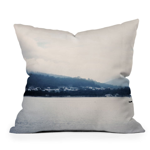 Ingrid Beddoes Blue Waters I Outdoor Throw Pillow
