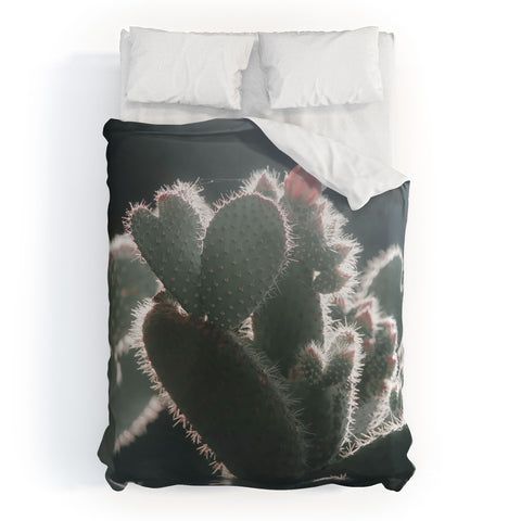 Ingrid Beddoes cactus love Duvet Cover