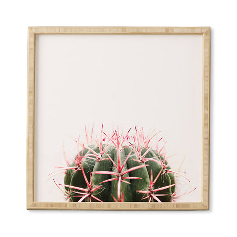 Ingrid Beddoes cactus red Framed Wall Art