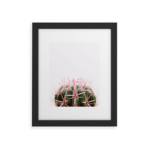 Ingrid Beddoes cactus red Framed Art Print