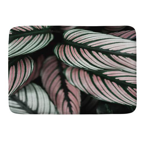 Ingrid Beddoes Calathea Whitestar Leaves Memory Foam Bath Mat