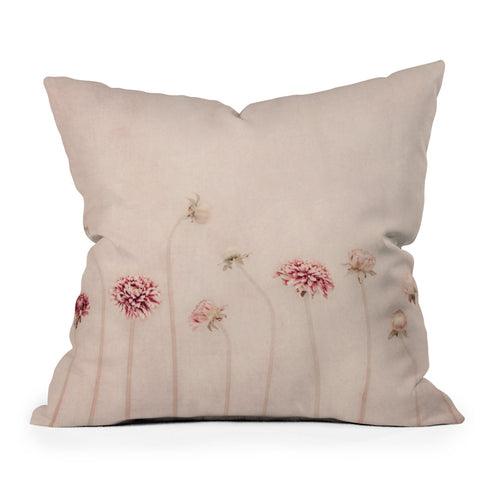 Ingrid Beddoes Cameo Pink Outdoor Throw Pillow