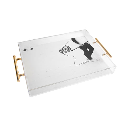 Ingrid Beddoes Catch a Wave V Acrylic Tray