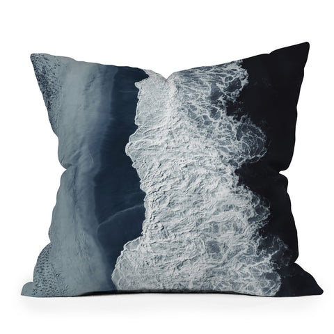 Ingrid Beddoes Deep Blue Outdoor Throw Pillow