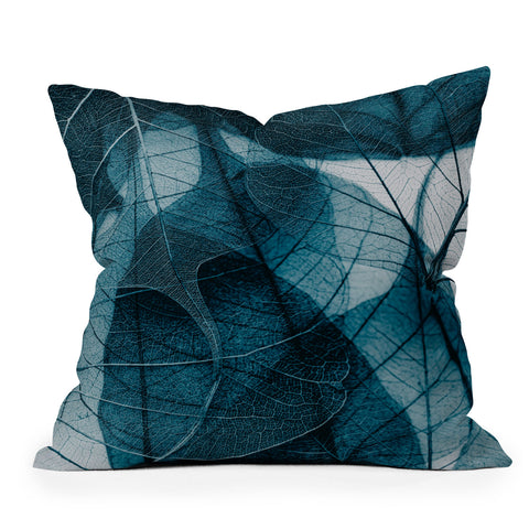 Ingrid Beddoes Denim blue Outdoor Throw Pillow