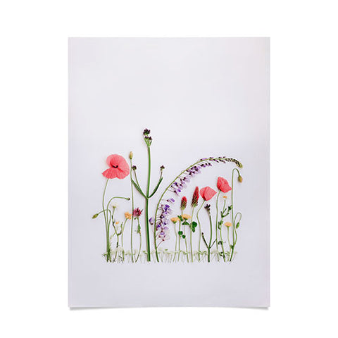 Ingrid Beddoes Flowers Flat Lay Colorful Mix Poster