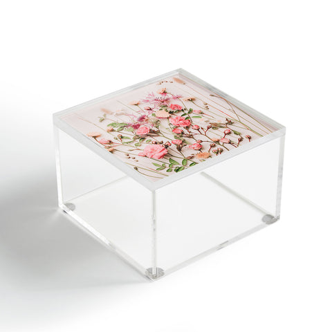 Ingrid Beddoes Flowers Pastel Wildflowers Acrylic Box
