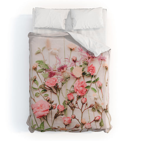 Ingrid Beddoes Flowers Pastel Wildflowers Duvet Cover
