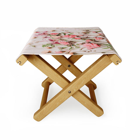 Ingrid Beddoes Flowers Pastel Wildflowers Folding Stool