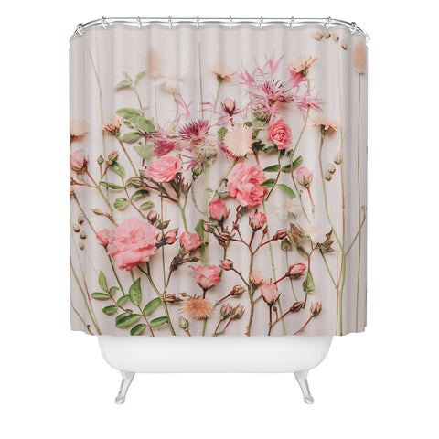 Ingrid Beddoes Flowers Pastel Wildflowers Shower Curtain