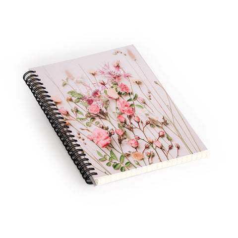 Ingrid Beddoes Flowers Pastel Wildflowers Spiral Notebook