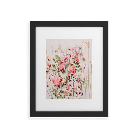 Ingrid Beddoes Flowers Pastel Wildflowers Framed Art Print