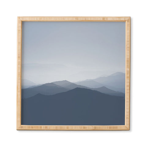Ingrid Beddoes Hazy morning blues Framed Wall Art