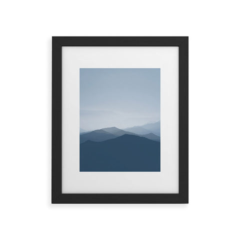 Ingrid Beddoes Hazy morning blues Framed Art Print