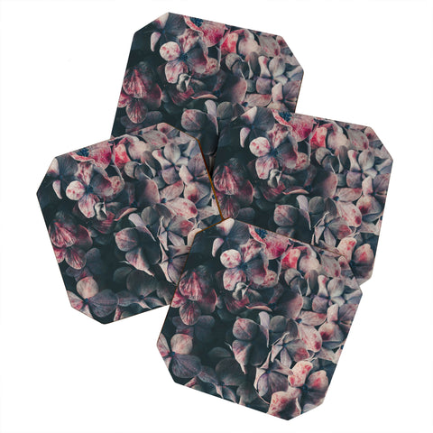 Ingrid Beddoes Hydrangea Moody Blues Coaster Set