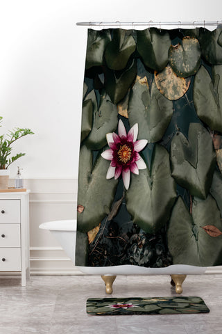 Ingrid Beddoes Lily Pond Shower Curtain And Mat